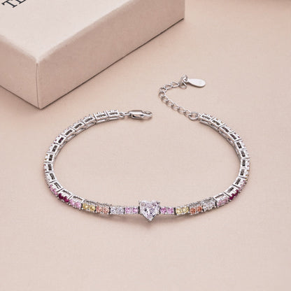 [Aurelle Style]Delicate Romantic Heart Shape Lover Bracelet