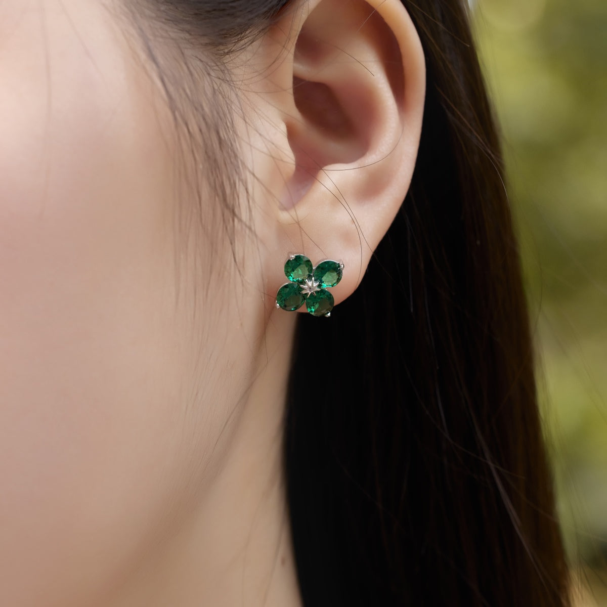 [Aurelle Style]Four-Leaf Clover Eight-Pointed Star Earrings