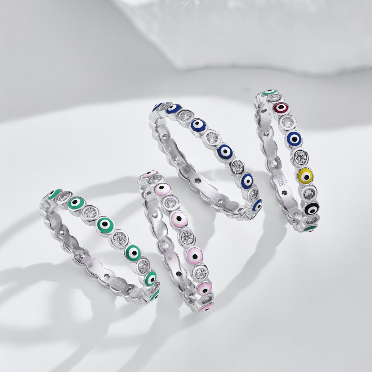[Aurelle Style]Sparkling Vibrant Round Shape Daily Ring