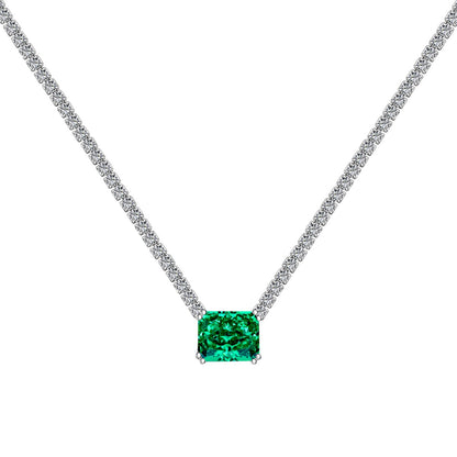 [Aurelle Style]4.0 Carat Elegant Radiant Cut Necklace