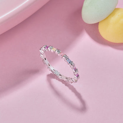 [Aurelle Style]Charming Colorful Round Cut Daily Ring