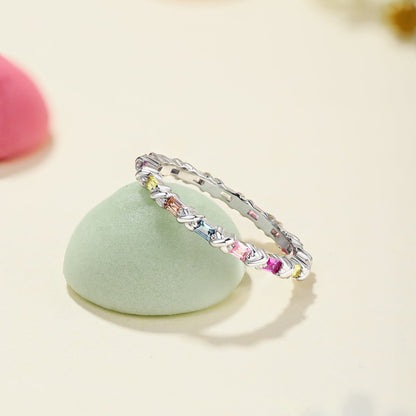 [Aurelle Style]Charming Colorful Round Cut Daily Ring