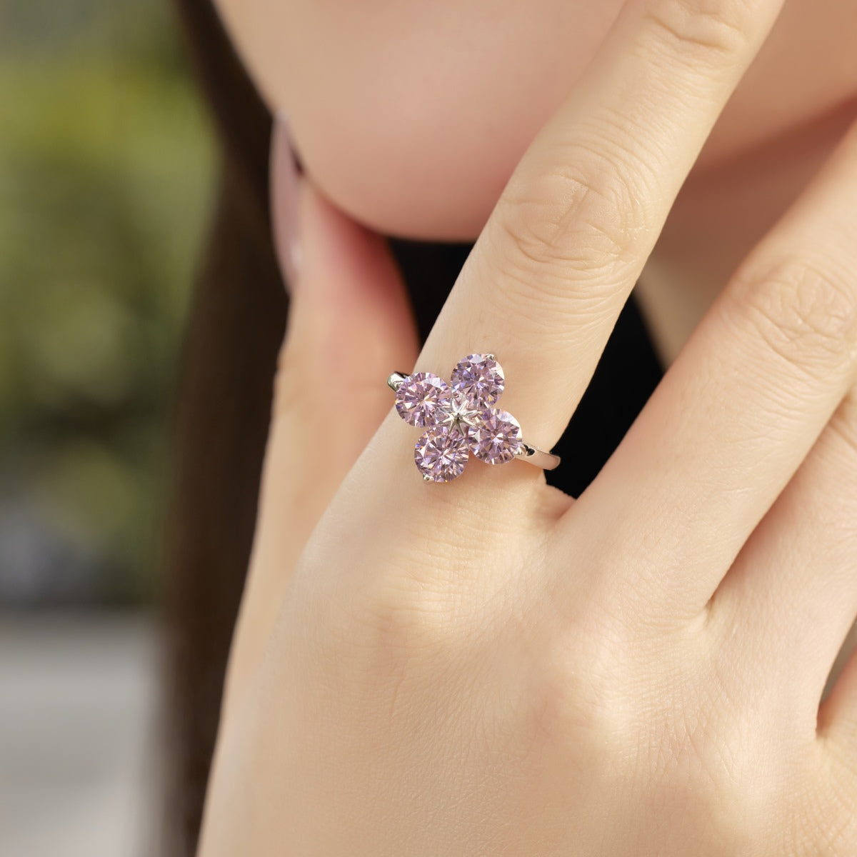 [Aurelle Style]Four-Leaf Clover Eight-Pointed Star Ring