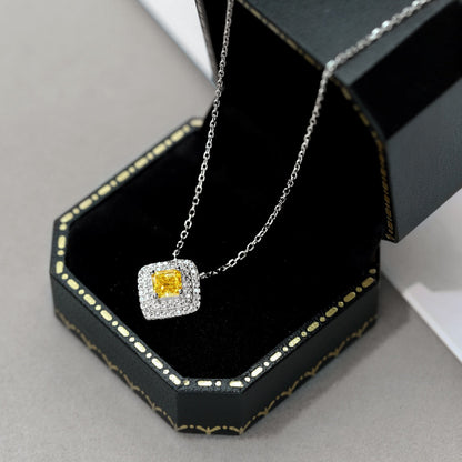 [Aurelle Style]Sparkling Asscher Cut Necklace