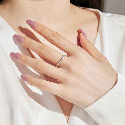 [Aurelle Style]Sparkling Vibrant Round Shape Daily Ring