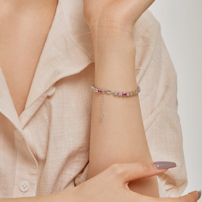 [Aurelle Style]Delicate Colorful Emerald Cut Party Bracelet
