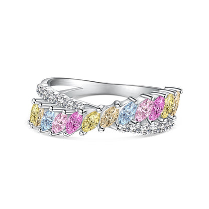 [Aurelle Style]Unique Colorful Marquise Cut Daily Ring