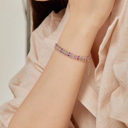 [Aurelle Style]Dainty Radiant Emerald Cut Daily Bracelet