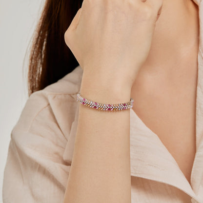 [Aurelle Style]Dainty Radiant Emerald Cut Daily Bracelet