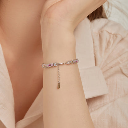 [Aurelle Style]Delicate Colorful Multi Cut Daily Bracelet