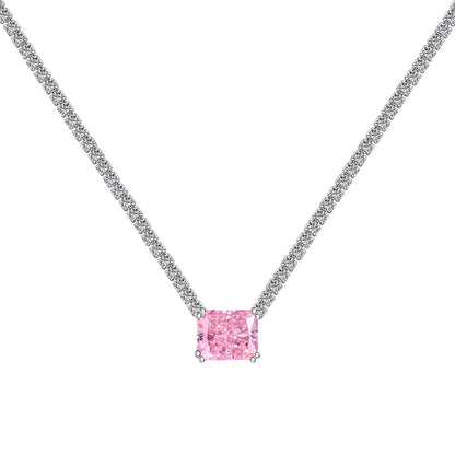 [Aurelle Style]4.0 Carat Elegant Radiant Cut Necklace