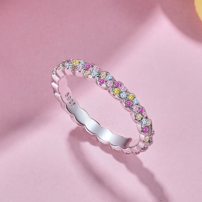 [Aurelle Style]Dainty Ebullient Round Cut Daily Ring