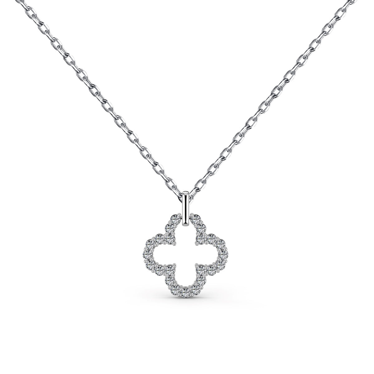 [Aurelle Style]Four-Leaf Clover Hollow Design Exquisite Necklace