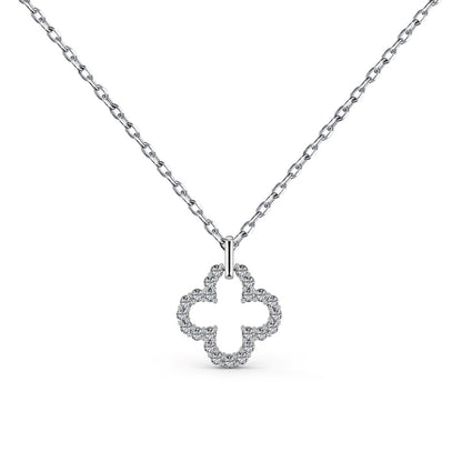 [Aurelle Style]Four-Leaf Clover Hollow Design Exquisite Necklace