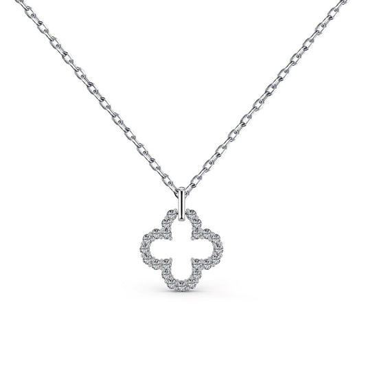 [Aurelle Style]Four-Leaf Clover Hollow Design Exquisite Necklace