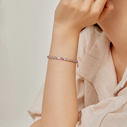 [Aurelle Style]Ornate Colorful Flower Shape Party Bracelet