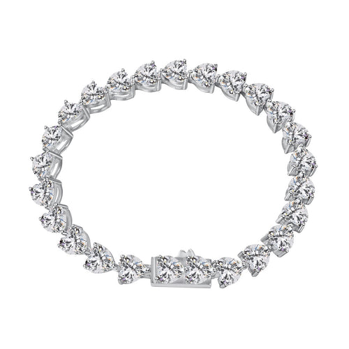 [Aurelle Style]0.75 Carat Elegant Romantic Heart Shape Lover Bracelet