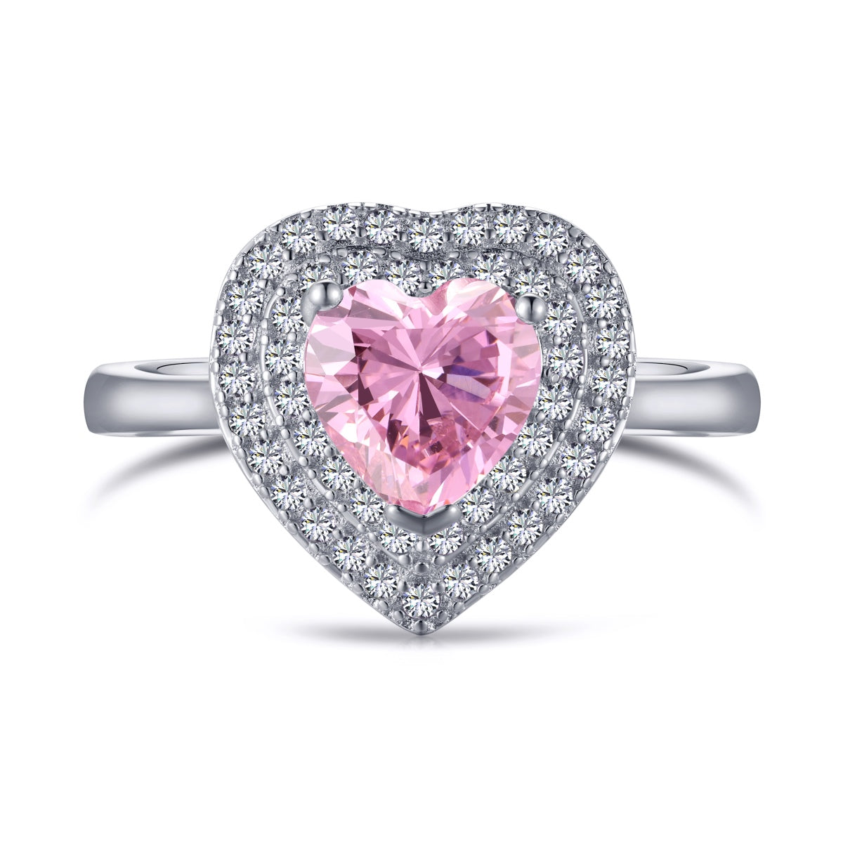 [Aurelle Style]Delicate Ebullient Heart Shape Wedding Ring