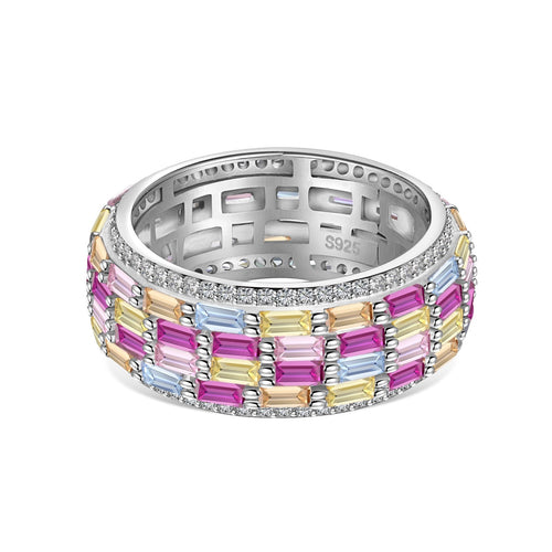 [Aurelle Style]Radiant Colorful Radiant Cut Daily Ring