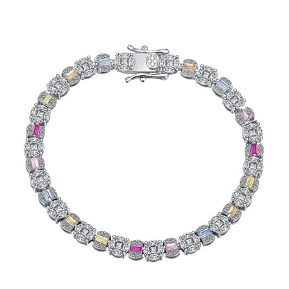 [Aurelle Style]Dazzling Radiant Multi Cut Daily Bracelet
