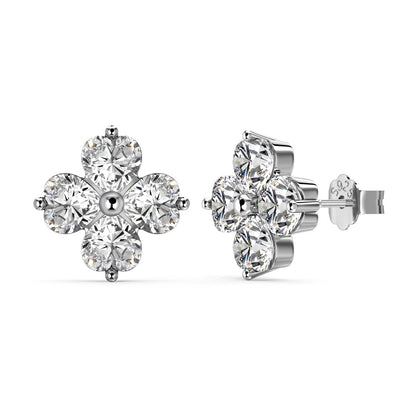 [Aurelle Style]Four-Leaf Clover Ball Earrings