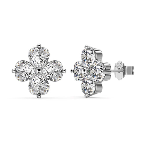 [Aurelle Style]Four-Leaf Clover Ball Earrings