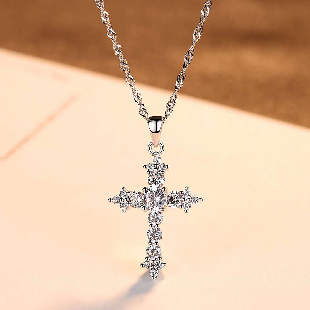 [Aurelle Style]Delicate Cross Shape Necklace