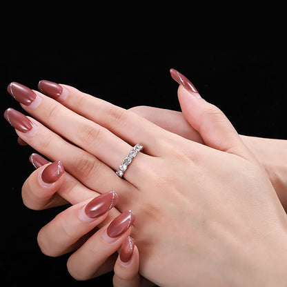 [Aurelle Style]Eternity Round Cut Tennis Ring