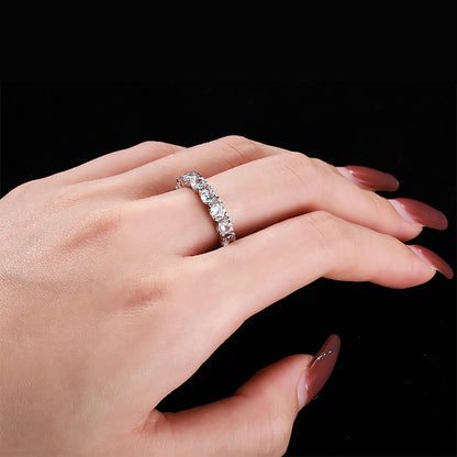 [Aurelle Style]Eternity Round Cut Tennis Ring
