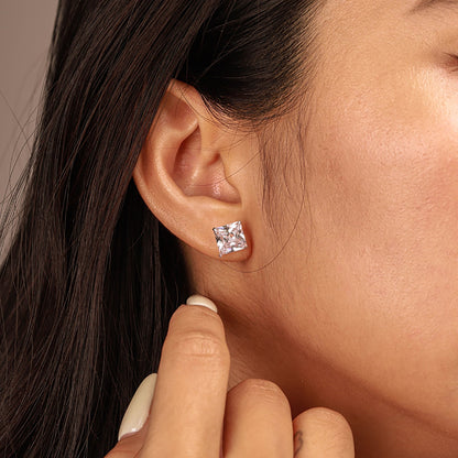 [Aurelle Style]Ornate Square Shape Earrings