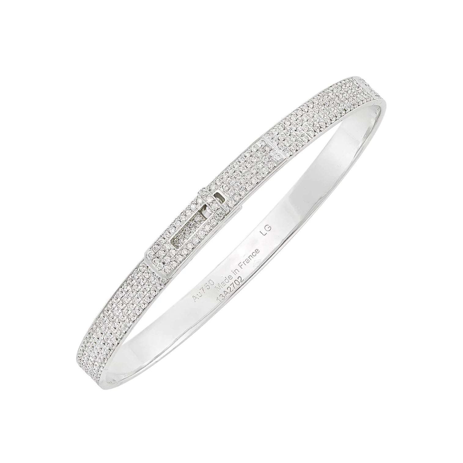 [Aurelle Style]HM KELLY BRACELET IN SILVER AND FULL PAVE DIAMOND