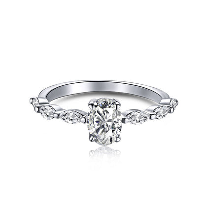 [Aurelle Style]0.75 Carat Luxurious Vibrant Elongated Cushion Cut Daily Ring