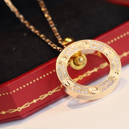 [Aurelle Style]LOVE NECKLACE ADJUSTABLE ROSE GOLD