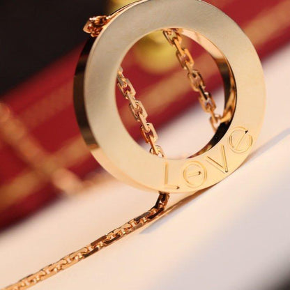 [Aurelle Style]LOVE NECKLACE ADJUSTABLE ROSE GOLD