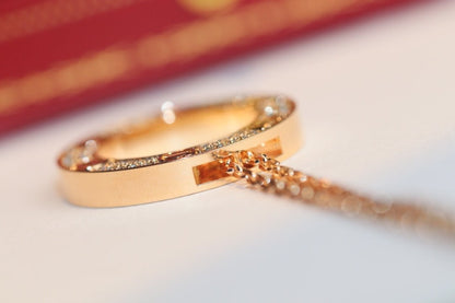 [Aurelle Style]LOVE NECKLACE ADJUSTABLE ROSE GOLD
