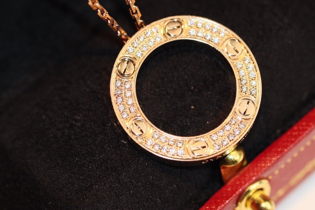 [Aurelle Style]LOVE NECKLACE ADJUSTABLE ROSE GOLD