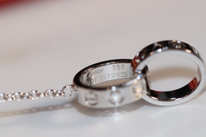 [Aurelle Style]LOVE NECKLACE PINK GOLD AND SILVER