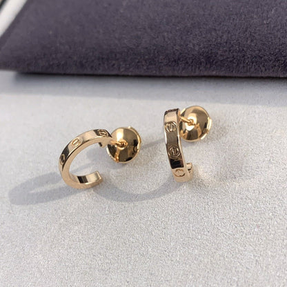 [Aurelle Style]LOVE EARRINGS 2.65MM PINK GOLD