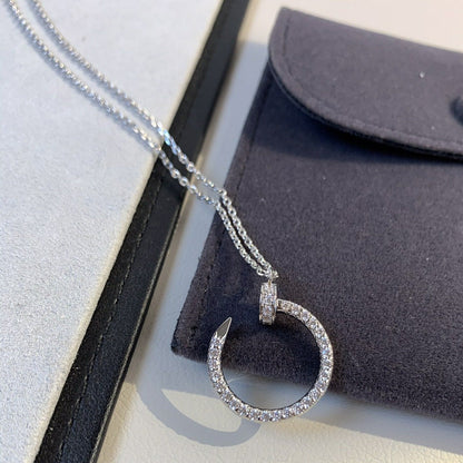 [Aurelle Style]JUSTE NECKLACE SILVER DIAMONDS