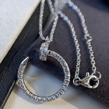 [Aurelle Style]JUSTE NECKLACE SILVER DIAMONDS