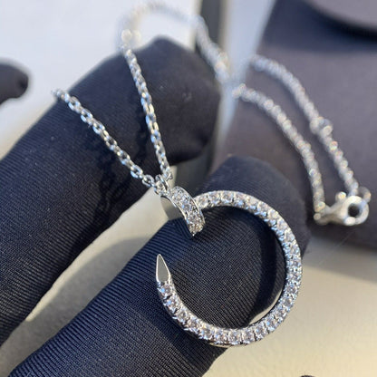 [Aurelle Style]JUSTE NECKLACE SILVER DIAMONDS