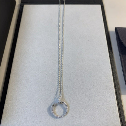 [Aurelle Style]JUSTE NECKLACE SILVER DIAMONDS