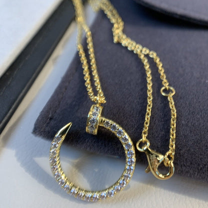 [Aurelle Style]JUSTE NECKLACE GOLD DIAMONDS
