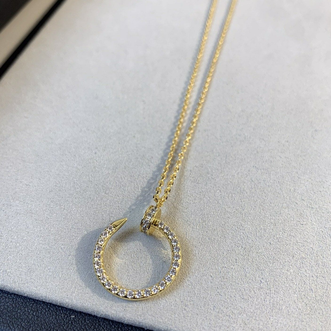 [Aurelle Style]JUSTE NECKLACE GOLD DIAMONDS