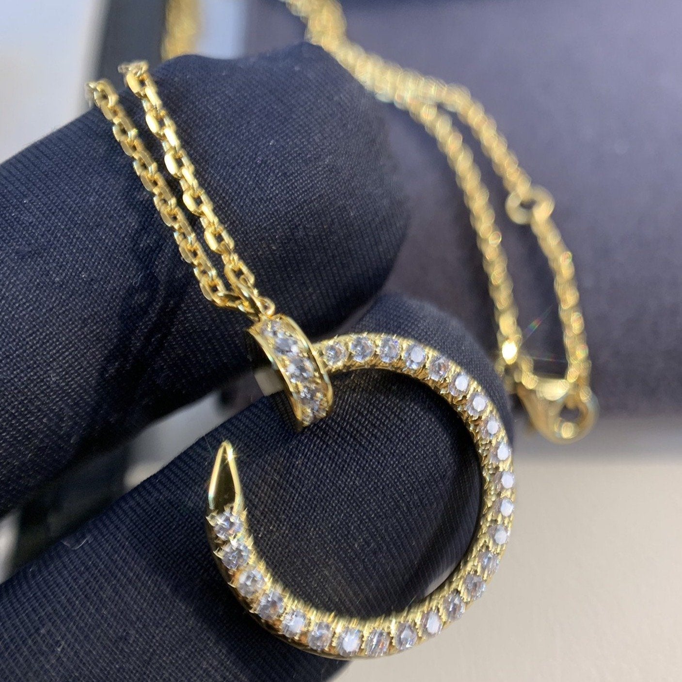 [Aurelle Style]JUSTE NECKLACE GOLD DIAMONDS