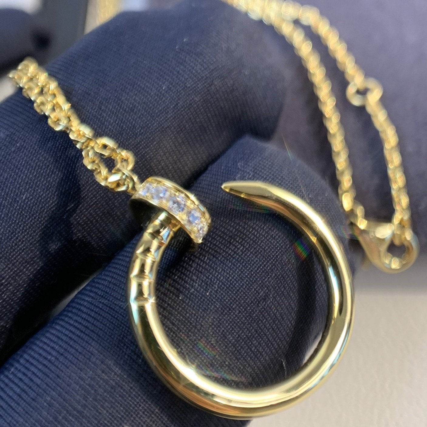 [Aurelle Style]JUSTE NECKLACE GOLD DIAMONDS
