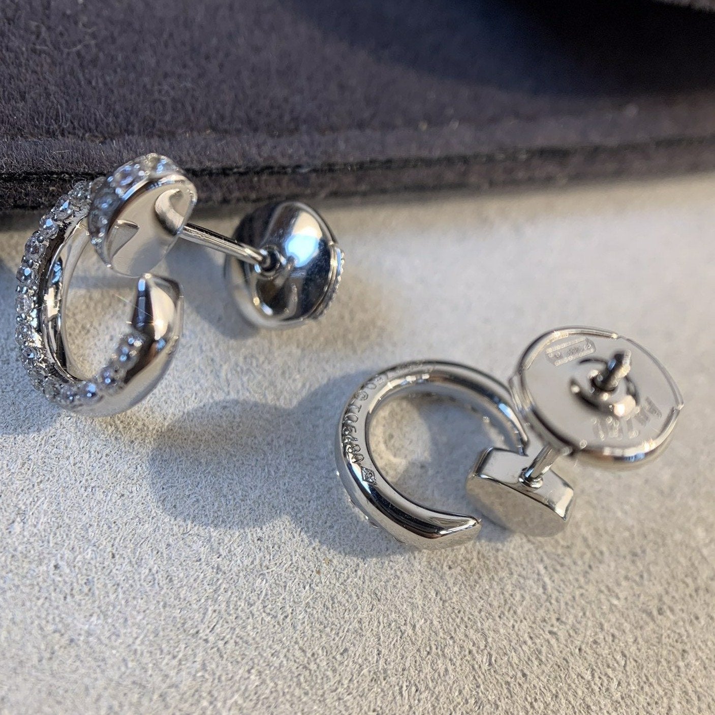 [Aurelle Style]JUSTE EARRINGS SILVER DIAMONDS
