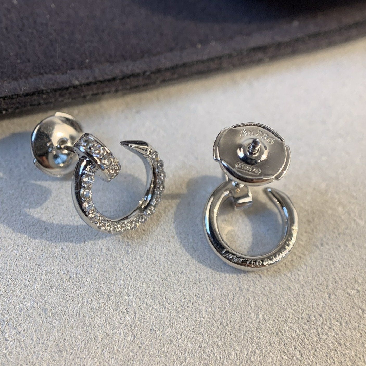 [Aurelle Style]JUSTE EARRINGS SILVER DIAMONDS
