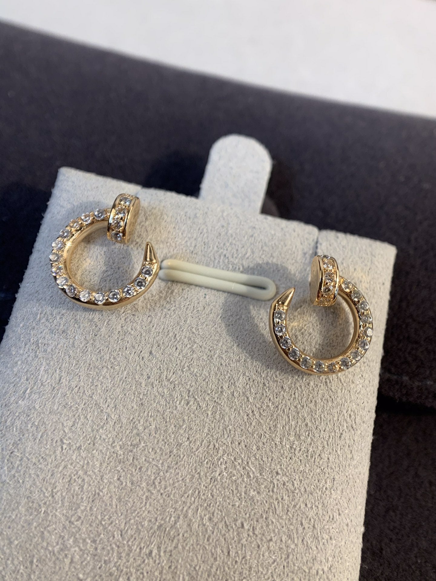 [Aurelle Style]JUSTE EARRINGS GOLD DIAMONDS