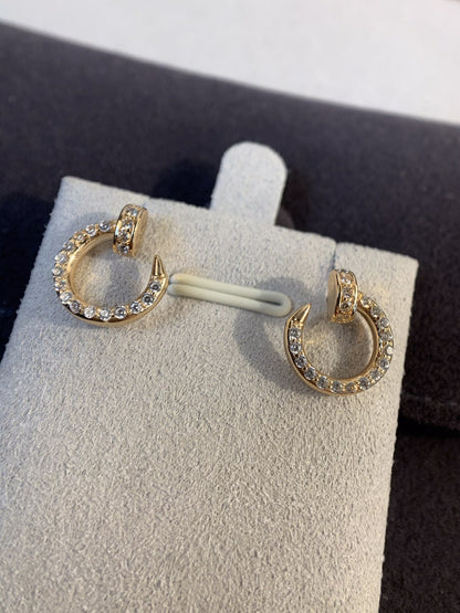 [Aurelle Style]JUSTE EARRINGS GOLD DIAMONDS